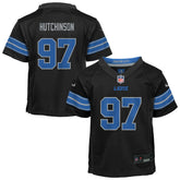 Aidan Hutchinson Detroit Lions Preschool Alternate Player Game Jersey - Black - Nike