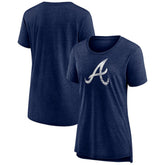 Atlanta Braves Women's Weathered Official Logo Tri-Blend T-Shirt Outlet