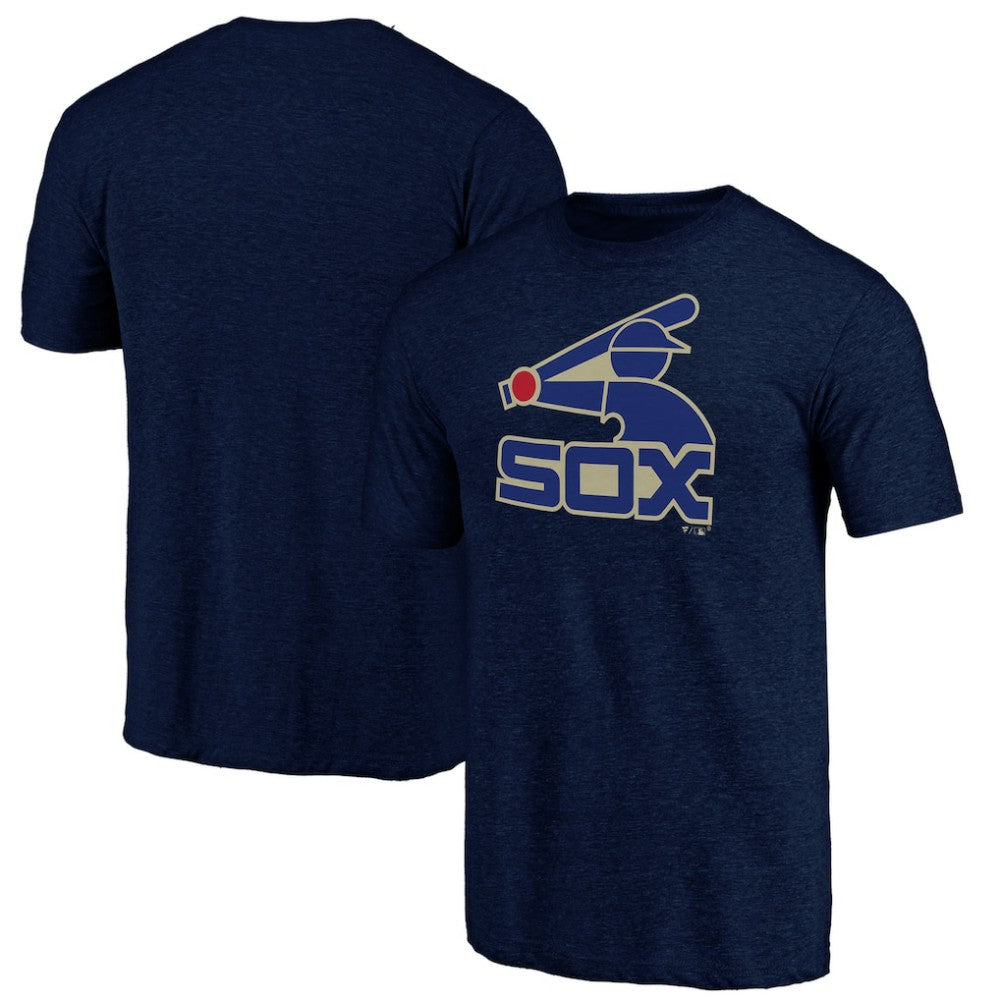 Chicago White Sox Cooperstown Official Logo Tri-Blend T-Shirt Sale