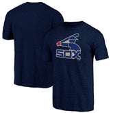 Chicago White Sox Cooperstown Official Logo Tri-Blend T-Shirt Sale