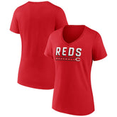 Cincinnati Reds Women's Primary Play V-Neck T-Shirt Online