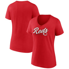Cincinnati Reds Women's One And Only V-Neck T-Shirt Near Me