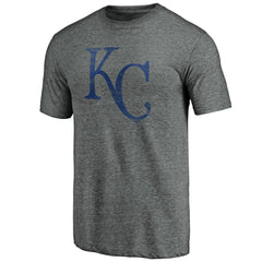 Kansas City Royals Weathered Official Logo Tri-Blend T-Shirt Discount