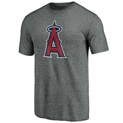 Los Angeles Angels Weathered Official Logo Tri-Blend T-Shirt Online