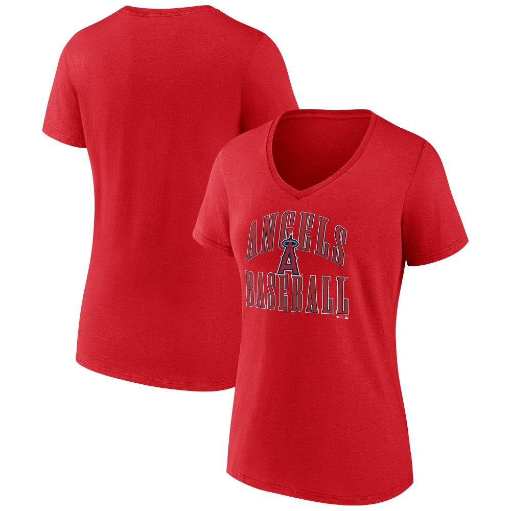 Los Angeles Angels Women's Victory Script V-Neck T-Shirt Online