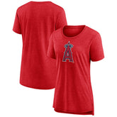 Los Angeles Angels Women's Weathered Official Logo Tri-Blend T-Shirt Online