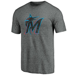 Miami Marlins Weathered Official Logo Tri-Blend T-Shirt Near Me