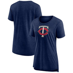 Minnesota Twins Women's Weathered Official Logo Tri-Blend T-Shirt Near Me