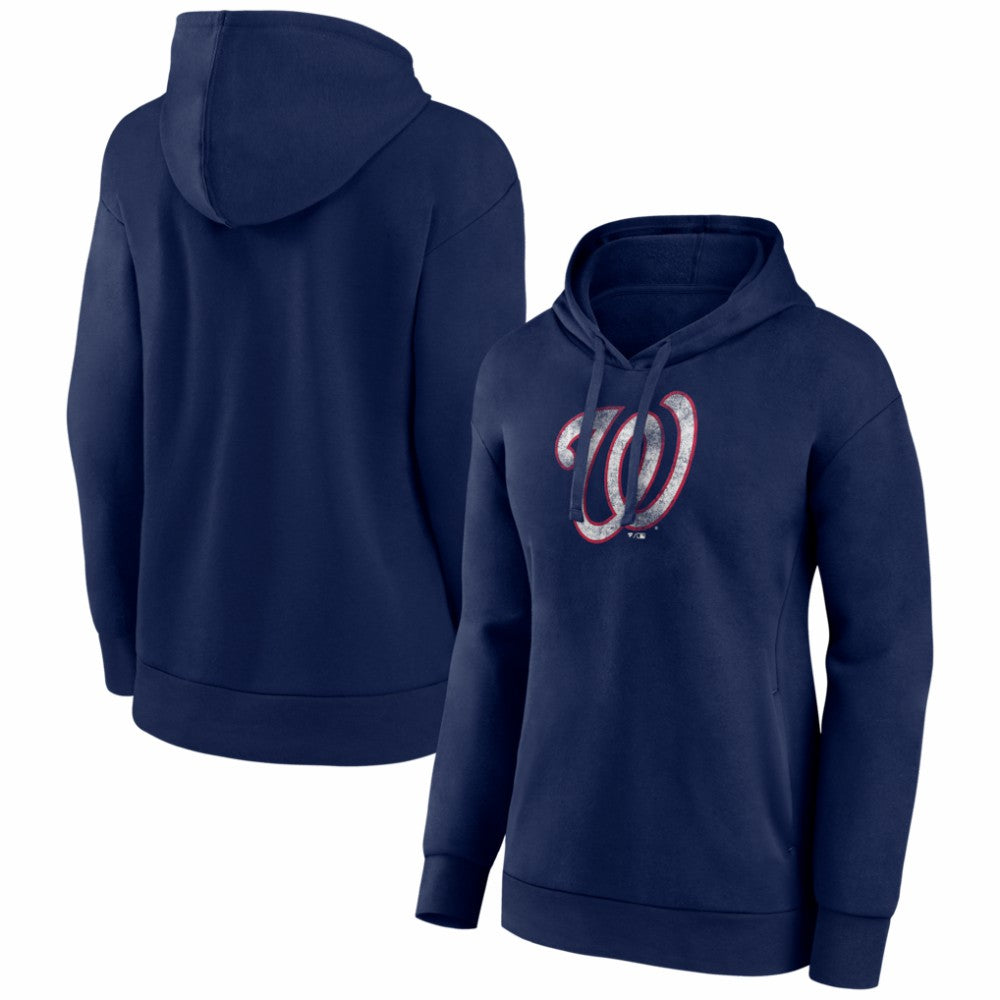 Washington Nationals Women's Distressed Team Pullover Hoodie Outlet
