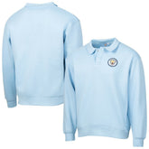 Manchester City Sport Design Sweden Retro Relaxed Fleece Sweatshirt Light Blue