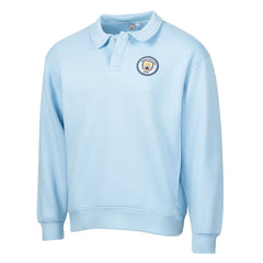 Manchester City Sport Design Sweden Retro Relaxed Fleece Sweatshirt Light Blue