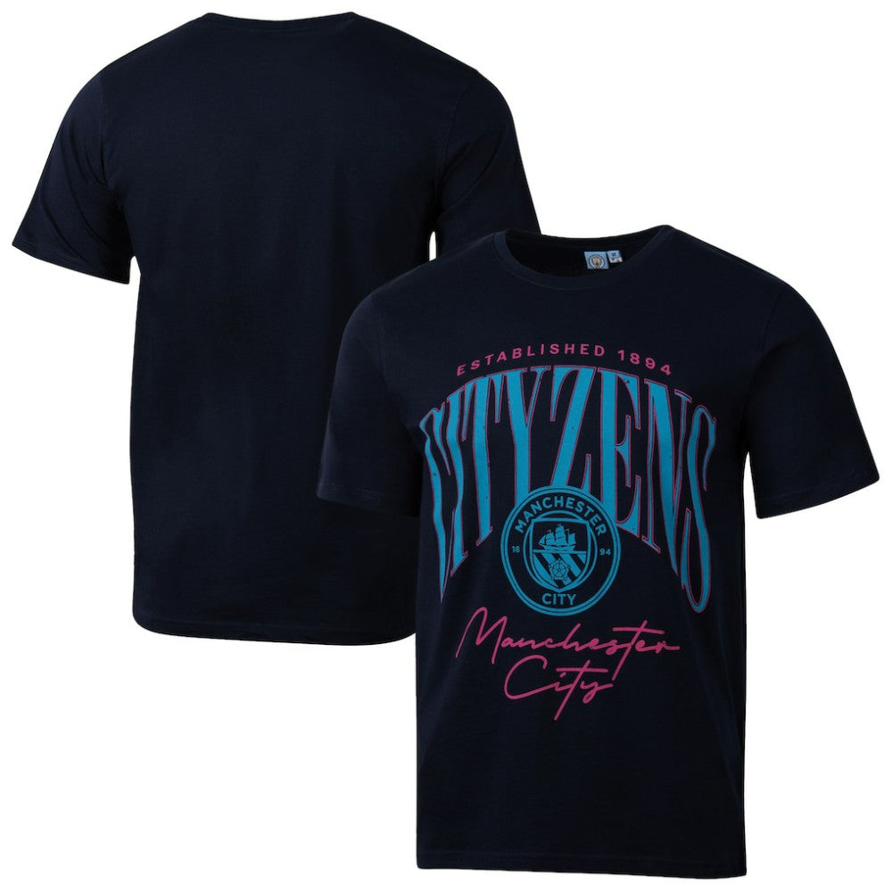 Manchester City Sport Design Sweden Hometown Hero Graphic T-Shirt Navy