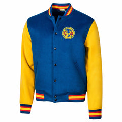 Club America Sport Design Sweden Free Kick Wool Varsity Jacket Royal