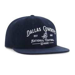 Dallas Cowboys '47 Whitlock Captain Corduroy Adjustable Hat - Navy - 47 brand