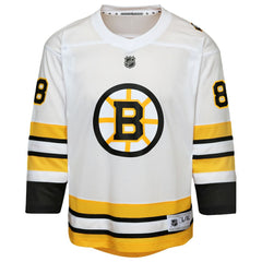 David Pastrnak Boston Bruins Youth Home Replica Player Jersey - White | NHL Clearance