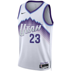 Nike Lauri Markkanen Utah Jazz Unisex Swingman Jersey Association Edition White