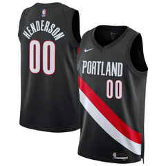 Nike Scoot Henderson Portland Trail Blazers Unisex Swingman Jersey Icon Edition Black
