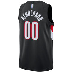 Nike Scoot Henderson Portland Trail Blazers Unisex Swingman Jersey Icon Edition Black