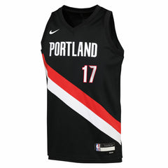 Nike Shaedon Sharpe Portland Trail Blazers Youth Icon Edition Swingman Jersey Black