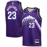 Nike Lauri Markkanen Utah Jazz Youth Icon Edition Swingman Jersey Purple
