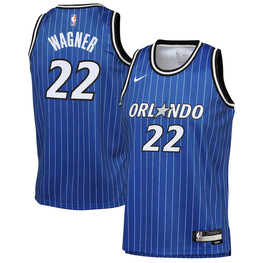 Nike Franz Wagner Orlando Magic Youth Icon Edition Swingman Jersey Blue