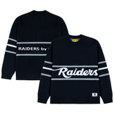 Las Vegas Raiders GOLF WANG Jacquard Pullover Sweater - Black - NFL