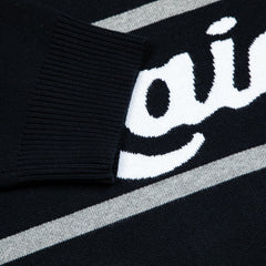 Las Vegas Raiders GOLF WANG Jacquard Pullover Sweater - Black - NFL
