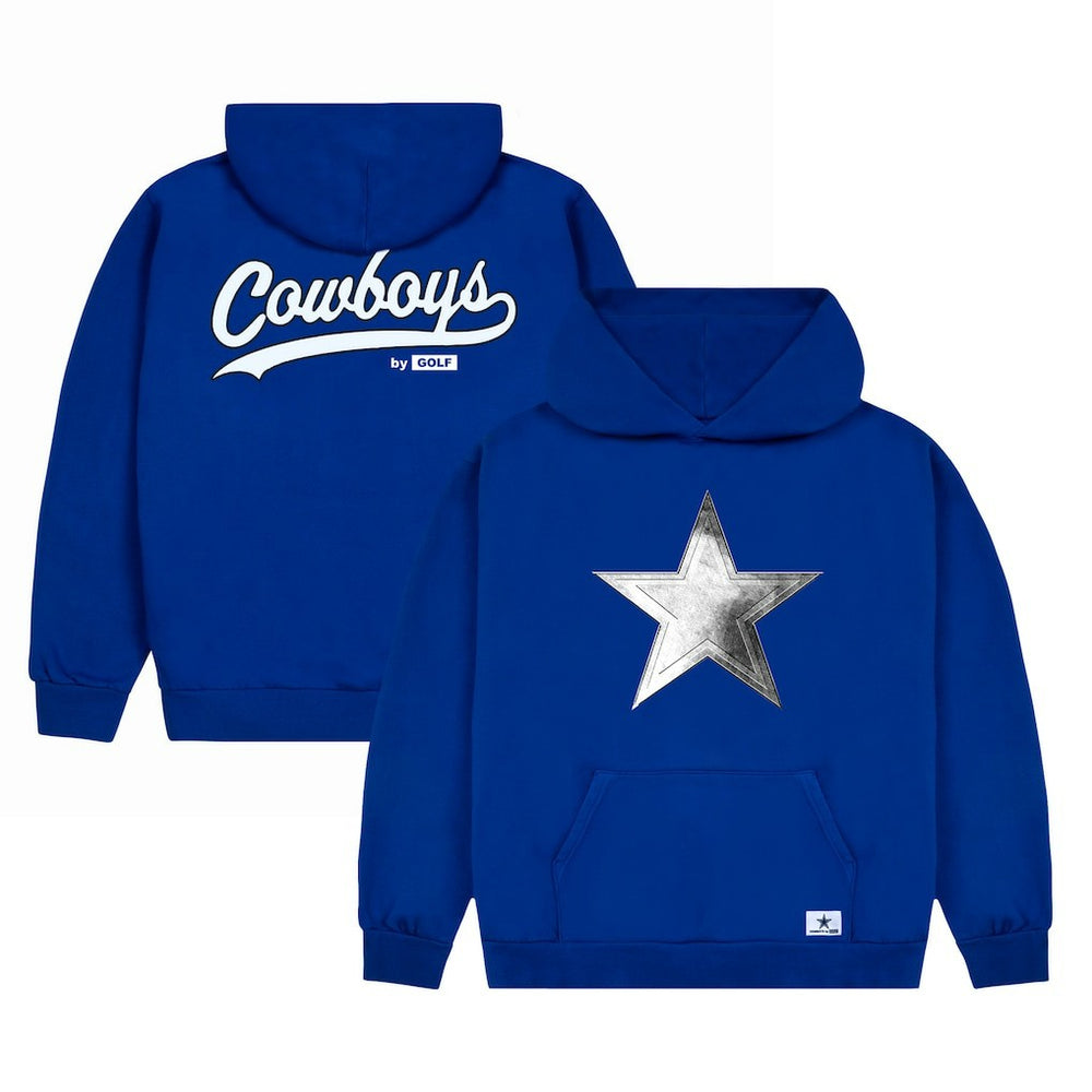 Dallas Cowboys GOLF WANG Cutout Pullover Hoodie - Royal - NFL