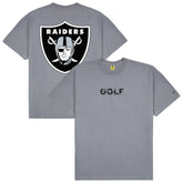 Las Vegas Raiders GOLF WANG Motto T-Shirt - Silver - NFL