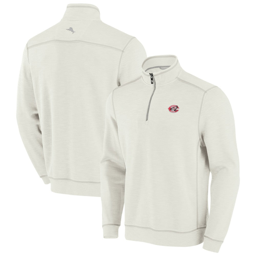 Cincinnati Reds Tommy Bahama Sport Tobago Bay Tri-Blend Half-Zip Sweatshirt Discount