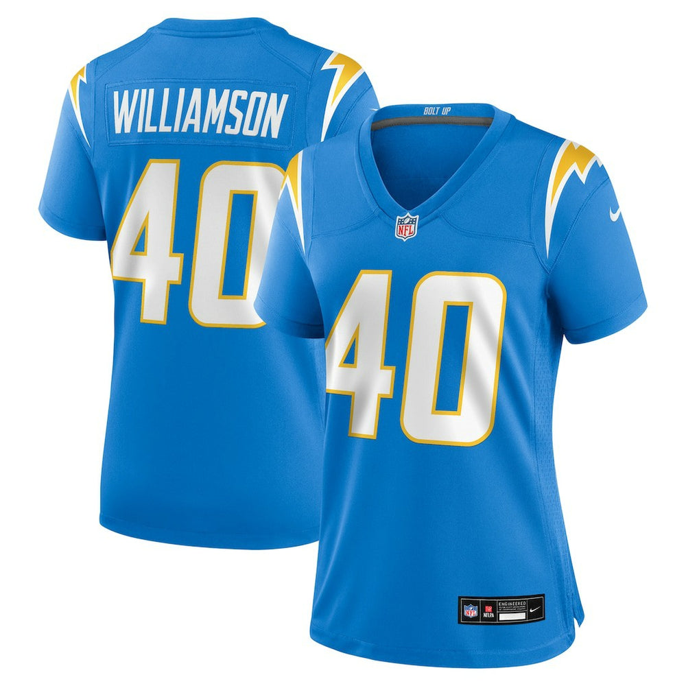 Kendall Williamson Los Angeles Chargers Women's Team Game Jersey - Powder Blue - Nike