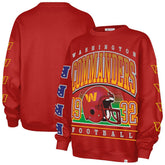 Washington Commanders '47 Women's Go Big Oversized Pullover Sweatshirt - Burgundy - 47 brand