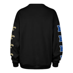 New Orleans Saints '47 Women's Go Big Oversized Pullover Sweatshirt - Black - 47 brand