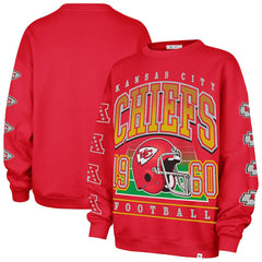 Kansas City Chiefs '47 Women's Go Big Oversized Pullover Sweatshirt - Red - 47 brand
