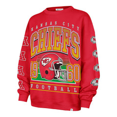Kansas City Chiefs '47 Women's Go Big Oversized Pullover Sweatshirt - Red - 47 brand