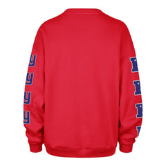 New York Giants '47 Women's Go Big Oversized Pullover Sweatshirt - Red - 47 brand