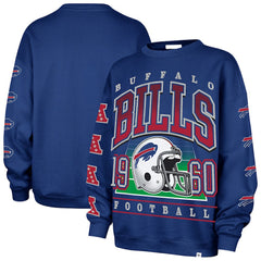 Buffalo Bills '47 Women's Go Big Oversized Pullover Sweatshirt - Royal - 47 brand