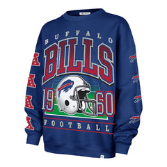 Buffalo Bills '47 Women's Go Big Oversized Pullover Sweatshirt - Royal - 47 brand
