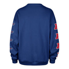 Buffalo Bills '47 Women's Go Big Oversized Pullover Sweatshirt - Royal - 47 brand
