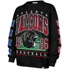 Atlanta Falcons '47 Women's Go Big Oversized Pullover Sweatshirt - Black - 47 brand