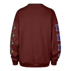 Arizona Cardinals '47 Women's Go Big Oversized Pullover Sweatshirt - Cardinal - 47 brand