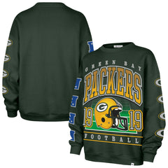 Green Bay Packers '47 Women's Go Big Oversized Pullover Sweatshirt - Green - 47 brand