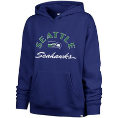 Seattle Seahawks '47 Women's Whirlwind Naomi Pullover Hoodie - Royal - 47 brand