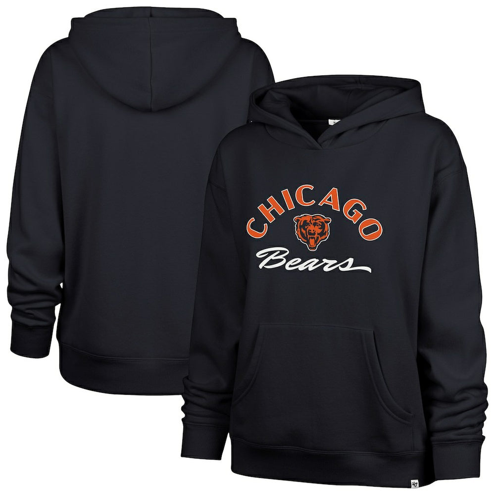 Chicago Bears '47 Women's Whirlwind Naomi Pullover Hoodie - Navy - 47 brand