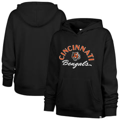 Cincinnati Bengals '47 Women's Whirlwind Naomi Pullover Hoodie - Black - 47 brand