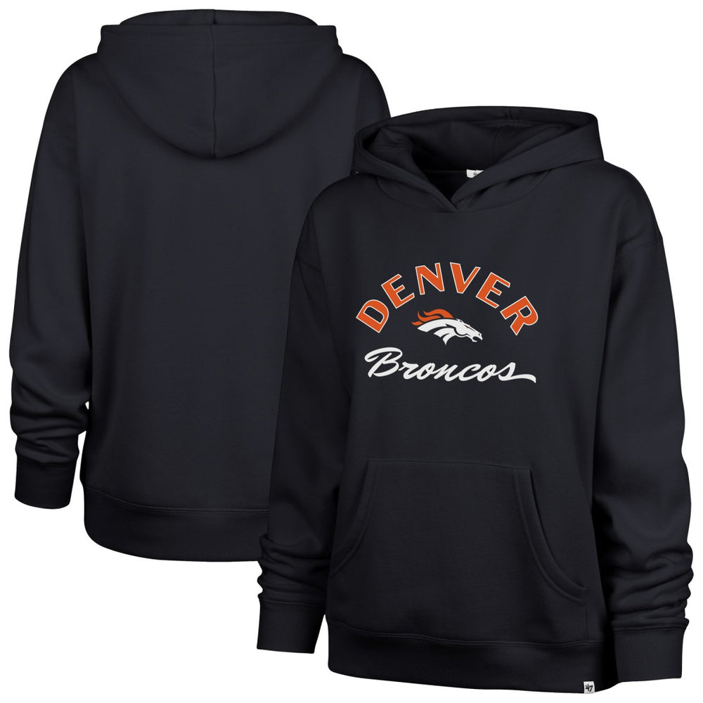 Denver Broncos '47 Women's Whirlwind Naomi Pullover Hoodie - Navy - 47 brand