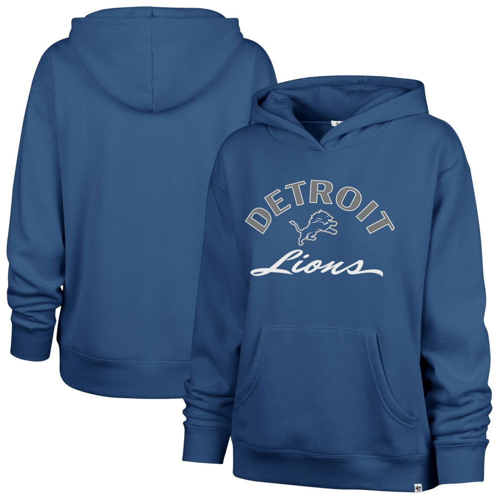 Detroit Lions '47 Women's Whirlwind Naomi Pullover Hoodie - Blue - 47 brand