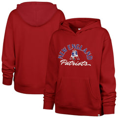 New England Patriots '47 Women's Whirlwind Naomi Pullover Hoodie - Red - 47 brand