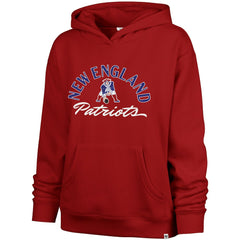 New England Patriots '47 Women's Whirlwind Naomi Pullover Hoodie - Red - 47 brand