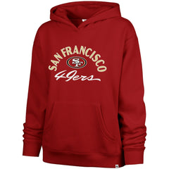 San Francisco 49ers '47 Women's Whirlwind Naomi Pullover Hoodie - Scarlet - 47 brand